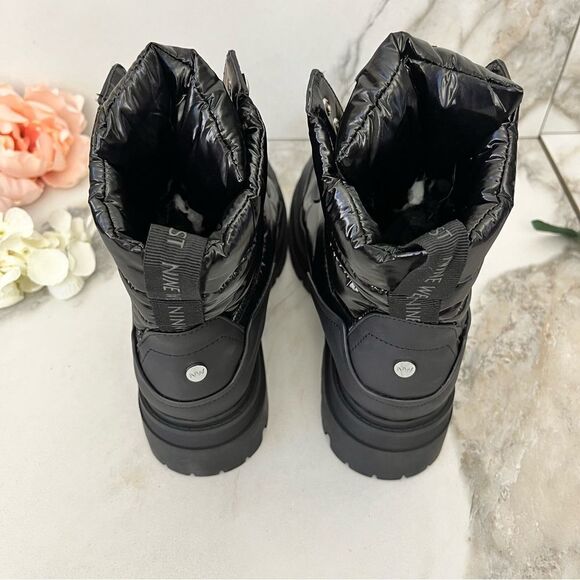 NINE WEST Pilar Lug Sole Bootie in Black Size 7.5 NEW - Picture 11 of 16